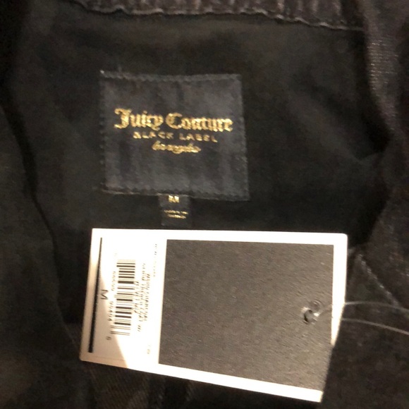 NWT JUICY COUTURE Black Duster Trench Coat Jacket - Picture 8 of 8